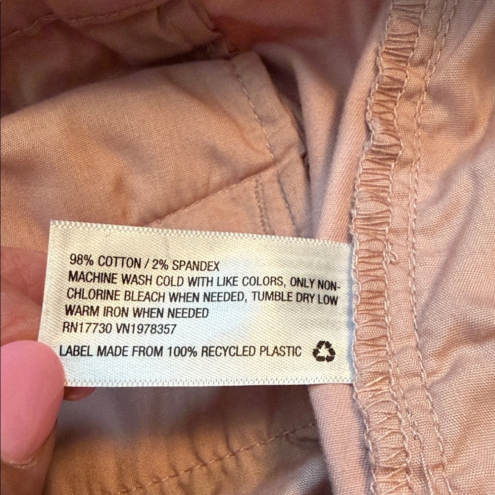 A New Day Size 8 Blush Pink Stretch Chino Bermuda Shorts - Picture 7 of 7
